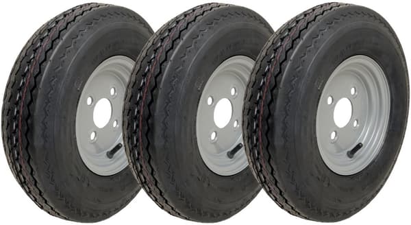 4.80/4.00-8 Trailerhjul Road Legal High Speed 6ply 100mm PCD fælg (sæt med 3)