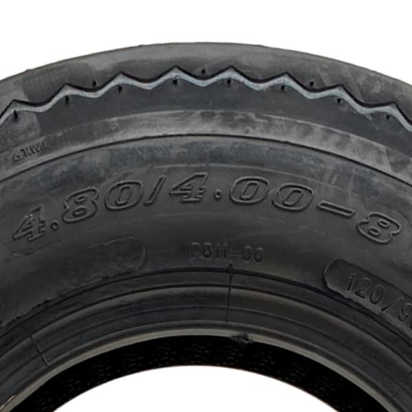 4.80/4.00-8 perävaunun pyörät 6ply High Speed Road Legal 345kgs 4" PCD (3 kpl) (sarja)