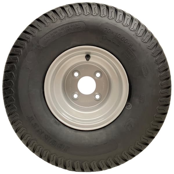 20x10.00-8 ATV-trailersæt med dobbeltaksel Hjul, stubaksler, træk, vejgodkendt 1800 kg
