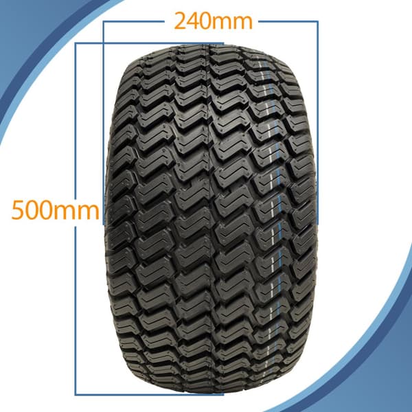 20x10.00-8 ATV-trailersæt med dobbeltaksel Hjul, stubaksler, træk, vejgodkendt 1800 kg