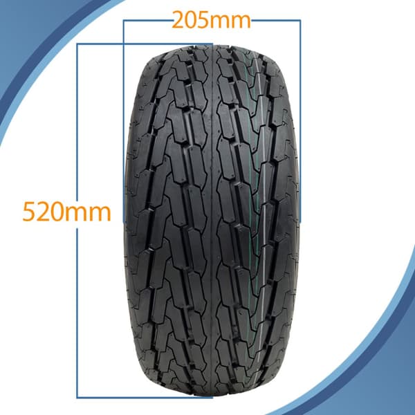 20.5x8.00-10 perävaunusarja High Speed Road Legal pyörät + napa ja akseli 750kgs