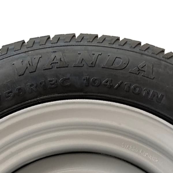 195/50R13C Trailerhjul 5 dubbar 6,5" PCD 165 Road Legal 900 kg Wanda WR068 Däck