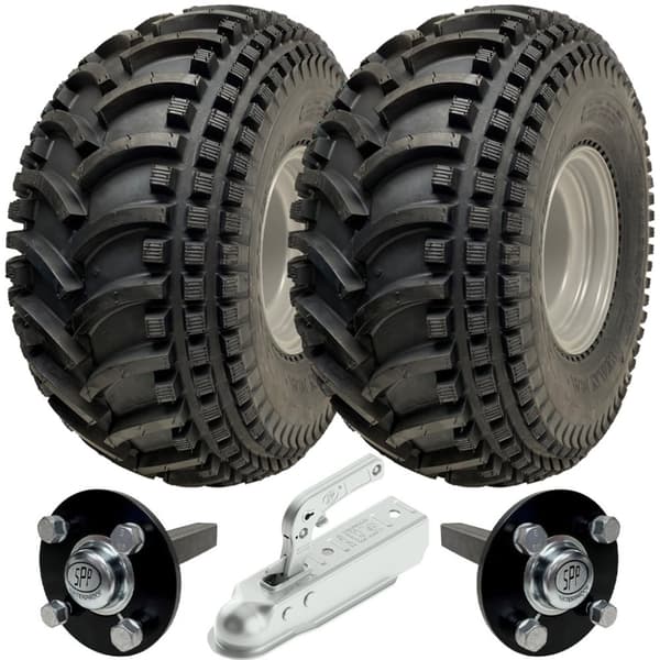 22x11.00-8 Open Centre P308 ATV Trailer Kit Hjul Aksler og træk Kapacitet 310 kg