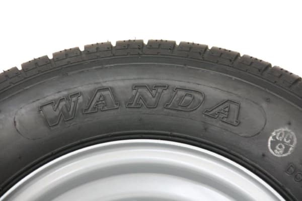 Sæt med 4 - 145x10 Wanda WR068 Trailer Wheel 4/100mm & Hub & Stub Axle 4/100 M12 Wheel Bolt 35x35mm Hi Speed & Alko 750 kg Presset Hitch
