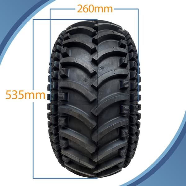 22x11.00-8 Open Centre P308 ATV Trailer Kit Hjul Aksler og træk Kapacitet 620 kg