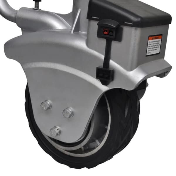 Motorisoitu peräkärryn nokkapyörä alumiini 12 V 350 W