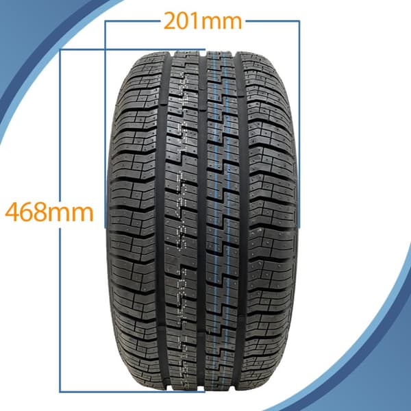 195/55R10C Wanda WR301 Perävaunun pyörät 4 x 100 PCD High Speed 750kgs (2 kpl)