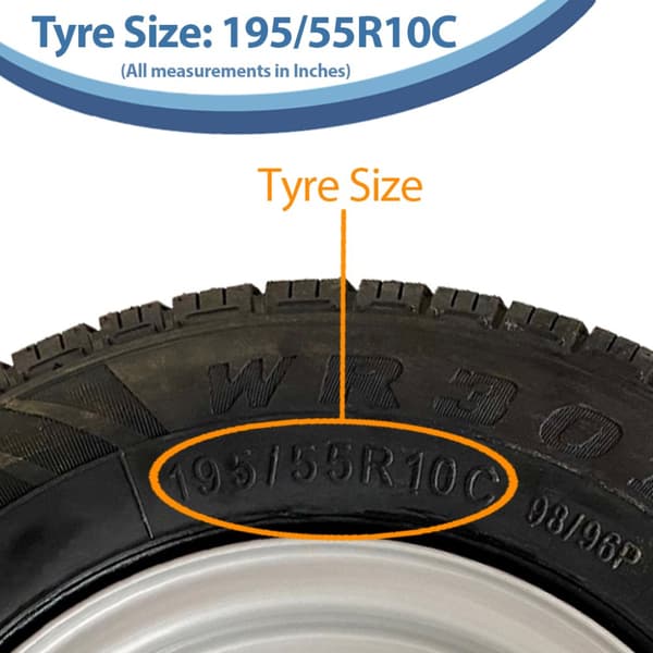 195/55R10C Wanda WR301 radiaalinen perävaunun pyörä 4x100 PCD High Speed 750kgs kapasiteetti