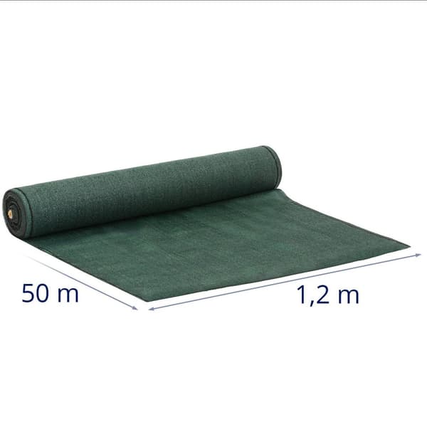 Wiesenfield - Staketskydd - HDPE-tyg - 50 x 1,2 m - Materialdensitet 150 g/m² - Rivbeständigt - Väderbeständigt - Inkl. monteringsmaterial