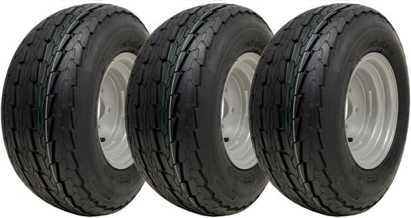 20.5x8.0-10 Trailerdæk-hjul 8ply 100mm PCD Wanda Road Legal 605kgs (sæt af 3)