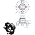 Miniatyrbild 9 av 9: 20.5x8.00-10 Trailer Kit High Speed Road Legal Hjul ALKO Nav & Stubbaxel 750kg