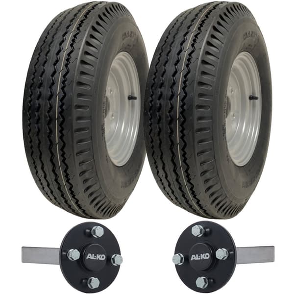 5.00-10 High Speed Trailer Kit Road Legal 500x10 hjul & ALKO nav & stubaksler