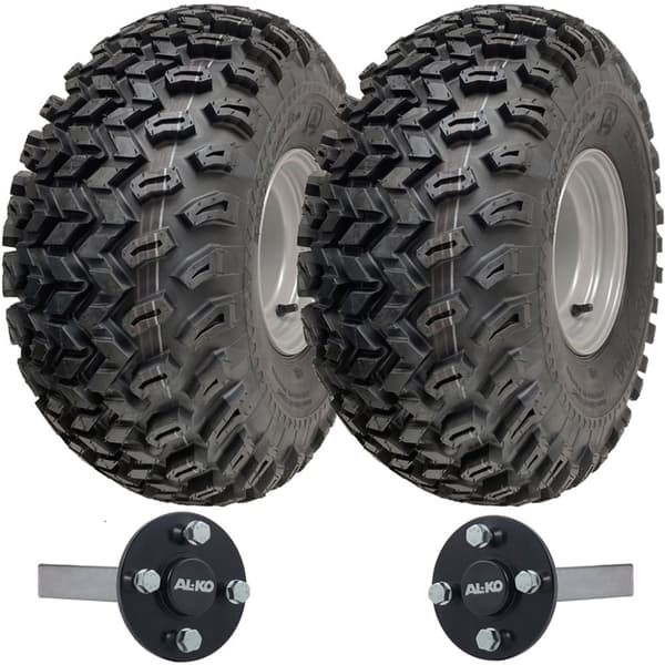 22x11.00-8 ATV Trailer Kit Utility Wheels Fælge 35x35 ALKO Hub & Stub Axles 750kg
