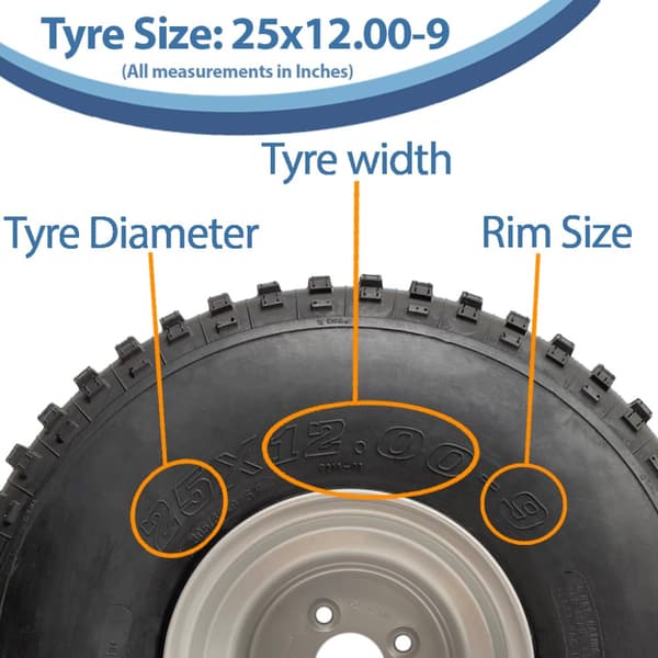 25x12.00-9 Knobby ATV Quad Trailer Kit Hjul ALKO Axlar Dragkapacitet 390 kg