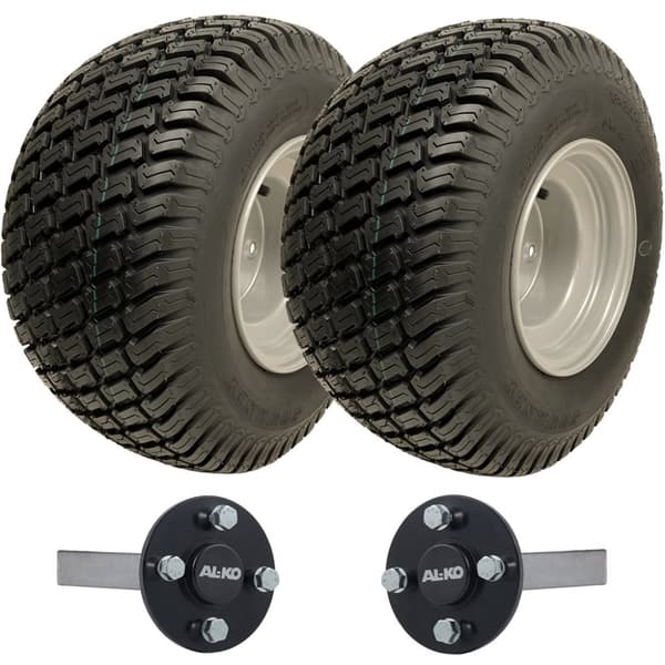 18x8.50-8 ATV Trailer Kit Wanda P332 Grass Pattern Wheels ALKO Stub Axles 750 kg
