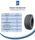 Pikkukuva 8 / 9: 20.5x8.00-10 Perävaunun pyöräkokoonpano 8ply 4 tuuman PCD Road Legal 605kgs (4 kpl:n sarja)