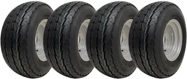 20.5x8.00-10 Perävaunun pyöräkokoonpano 8ply 4 tuuman PCD Road Legal 605kgs (4 kpl:n sarja)