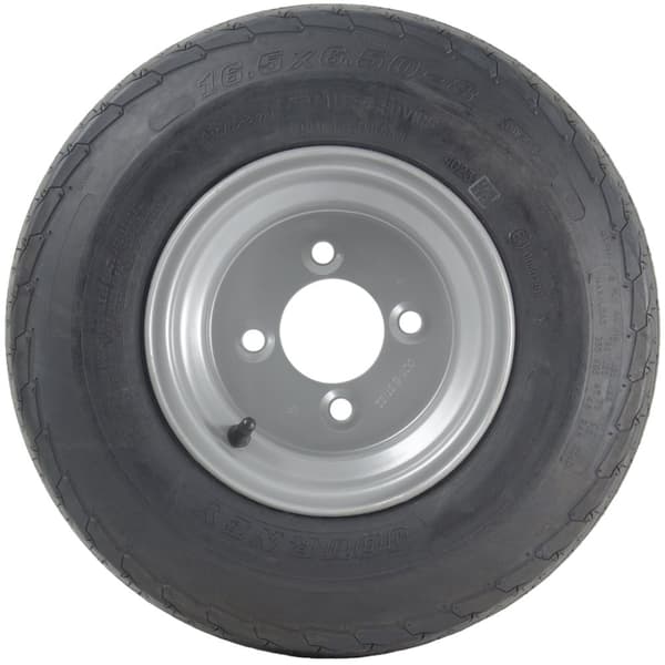 16.5x6.50-8 perävaunun renkaat Pyöräkokoonpano 100mm PCD Road Legal 355kgs (3 kpl)