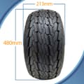 Pikkukuva 3 / 9: 18.5x8.50-8 perävaunun rengas, pyörä 100mm PCD Wanda Road Legal 425kg kuormitus (3 kpl)
