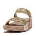 Miniatyrbild 6 av 6: Mules med kilklack - FitFlop - Lulu Slide - Svart - Microwobbleboard-sulor - Glittrande paljetter