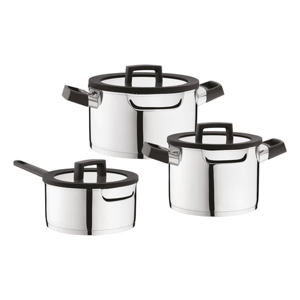 BergHOFF 12-osainen ruokaveitsisetti - Pure-sarja, peilikiillotettua ruostumatonta terst