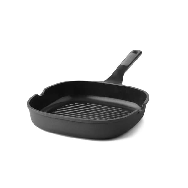 BergHOFF 26 cm Grillpanna - Stone+ Series med Upphjda Grillinjer & Ltt-Hll Indragningar