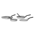 Miniatyrbillede 2 af 2: BergHOFF 4-delt stegepandest  Uqonic Downdraft-serien med 20/24/26 cm pander + pandekagepande & gratis paletkniv