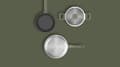 Miniatyrbillede 6 af 9: BergHOFF 6-delt Grydest - Uqonic Downdraft-serien med lyse hndtag og glaslg