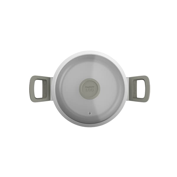 BergHOFF 6-delt Grydest - Uqonic Downdraft-serien med lyse hndtag og glaslg