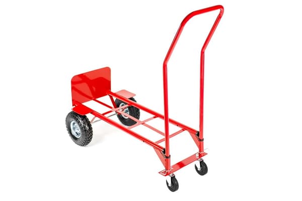 Sækkevogn - transportvogn - sammenklappelig - op til 250 kg - rød