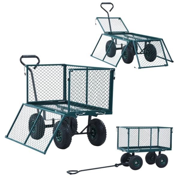 Trädgårdsvagn grön 350 kg