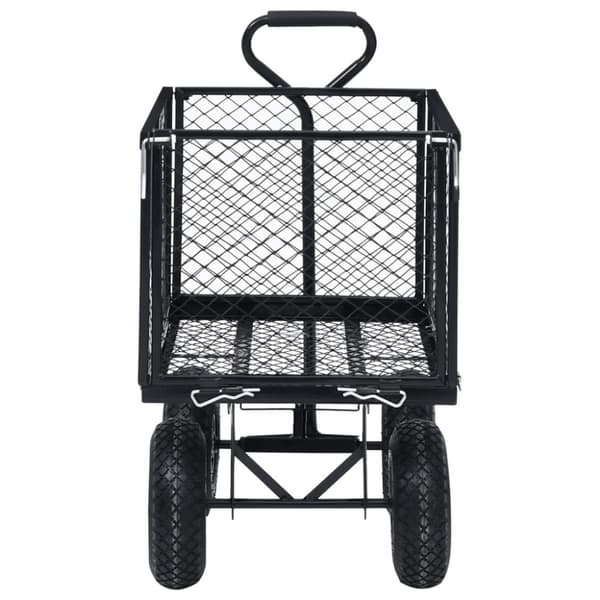 Trädgårdsvagn svart 350 kg