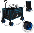 Miniatyrbild 4 av 7: Rootz Ultimate Foldable Handcart - Utility Wagon - Hopfällbar vagn - Hög lastkapacitet - Terränghjul - Hållbar design - 106cm x 105cm x 54cm Utfälld;