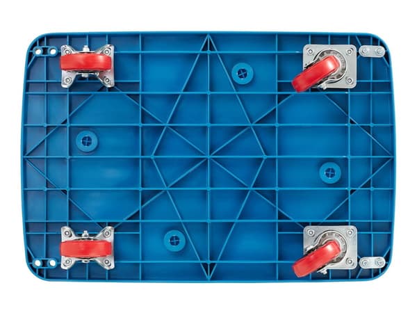 HIGHER®️ Tungt foldbart platformstativ - 150 kg kapacitet, 360° drejelige hjul til lager & logistik