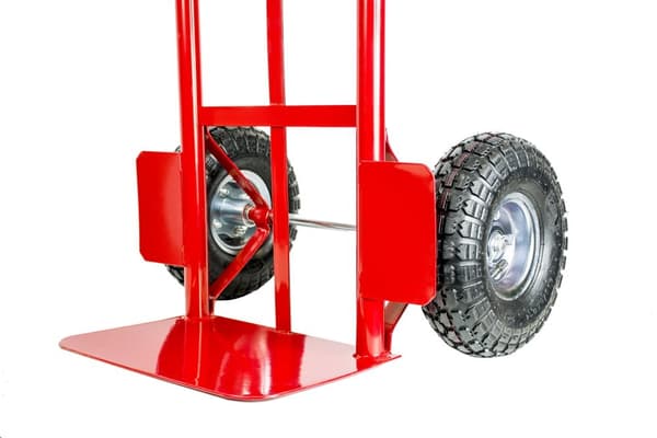 Punainen 2-in-1 Käsikärry & Kuljetusvaunu, 250kg Kapasiteetti, Logistiikkaan ja Kuljetustehoon