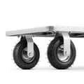 Miniatyrbild 3 av 4: Högre Multifunktionell Transportvagn - 500kg Kapacitet, Hopfällbar & Hållbar Stålram med Luftdäck
