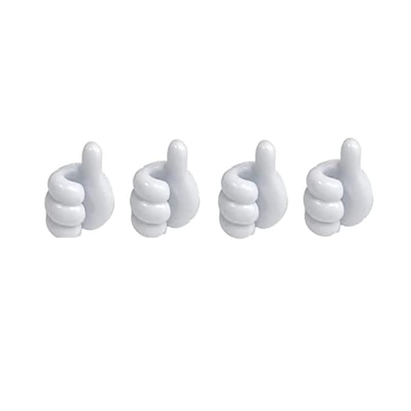 INF Tommelfingerkrog til ophæng 4-pak Hvid