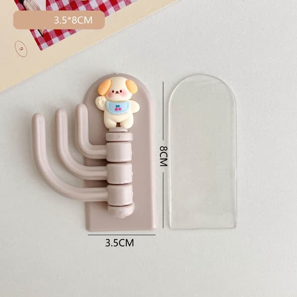 INF Självhäftande krok för badrum / dörr / kök trippelkrok design