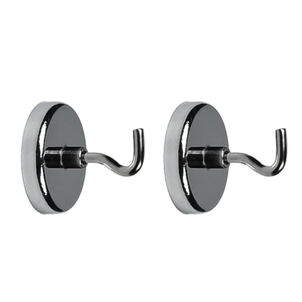 2-Pak - Magnet med Krok / Magnetkrok - 12kg