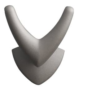 INF Moderne kleskroker i aluminiumslegering Veggkroker, dobbel krok