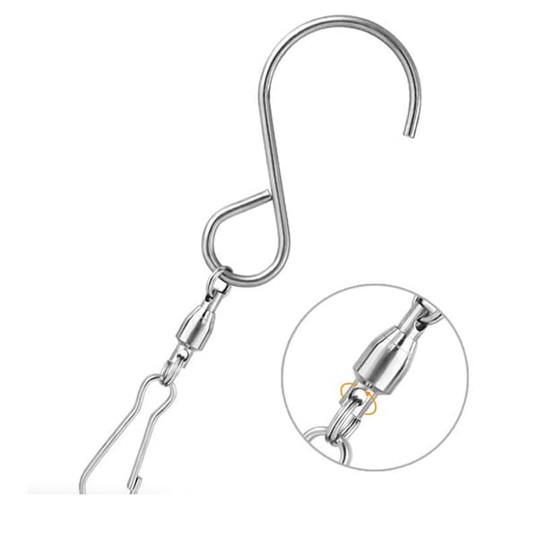 INF Drejelige kroge Clips S-formede roterende lejekroge 12-pak