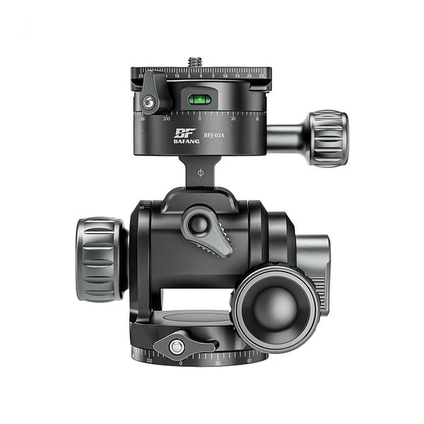 INF Växlat stativhuvud med snabbkopplingsplatta Bubble Level 360º Dubbel panoramautsikt för kraftiga stativ Monopods Kameraskjut