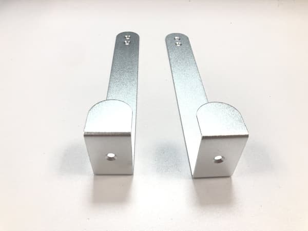 INF Klærkrok i aluminium, over døren
