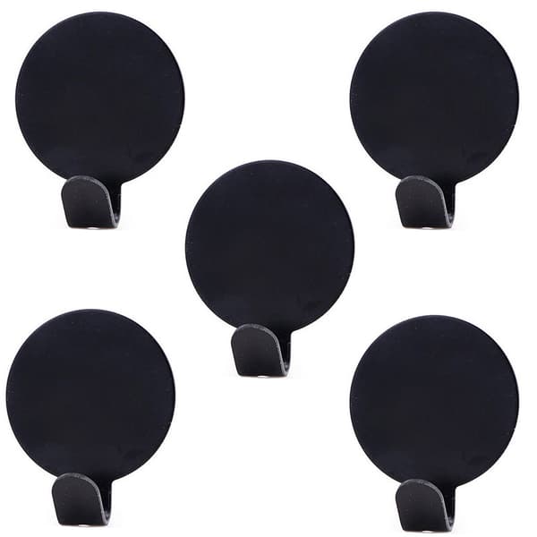 INF Självhäftande Runda Väggkrokar, 5-pack