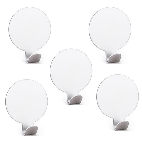 INF Självhäftande Runda Väggkrokar, 5-pack