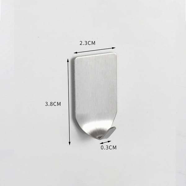 INF Utility kroge i rustfrit stål, slankt design 0
