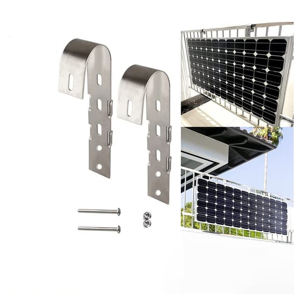 INF Solcellepanel monteringsbraketter for balkongrekkverk