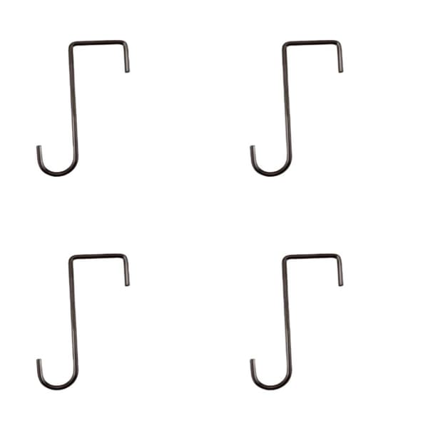 INF 4-pack mångsidiga metallkrokar för staket, balkonglådor och växter