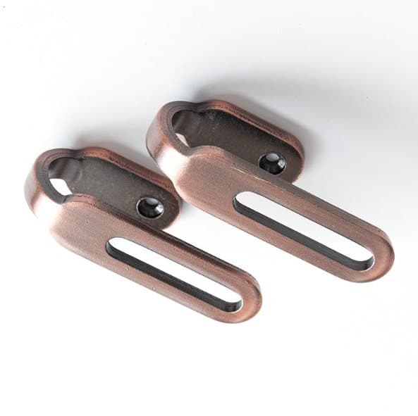 INF 2-pack gardinväggskrokar, zinklegering draperikrokar för vägg