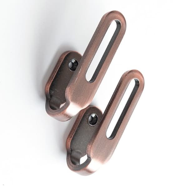 INF 2-Pack Curtain Wall kroge, zink legering draperi kroge til væg